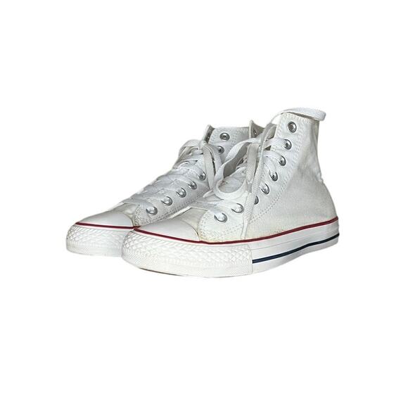 Converse Chuck Taylor All Star High Classic White Shoes Size 6.5 CTAS - Picture 2 of 6